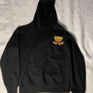 Eighty Eight Black Hoodie with Blue Label